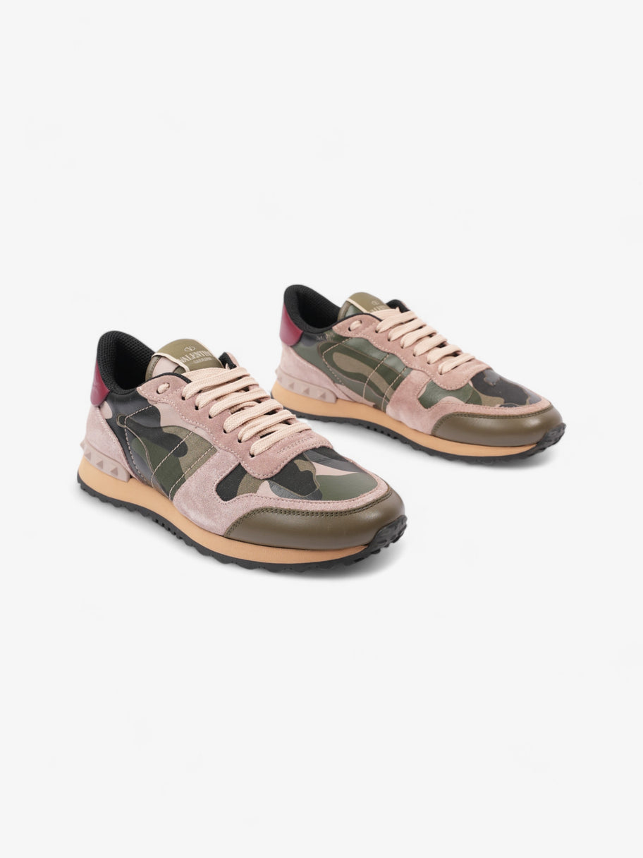 Valentino Rockrunner Army Green / Pink / Red Suede EU 37 UK 4 Image 2