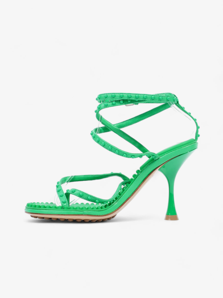 Bottega Veneta Lagoon Bubble Sandals 70 Green Leather EU 34 UK 1 Image 3