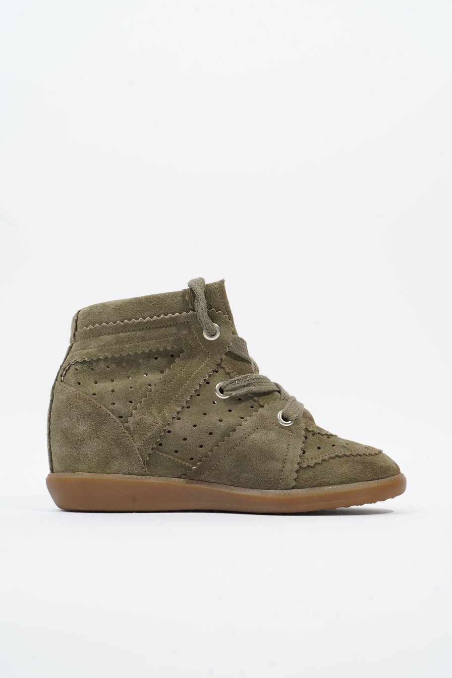 Isabel Marant Bobby Sneaker Khaki Suede EU 37 UK 4 Image 4