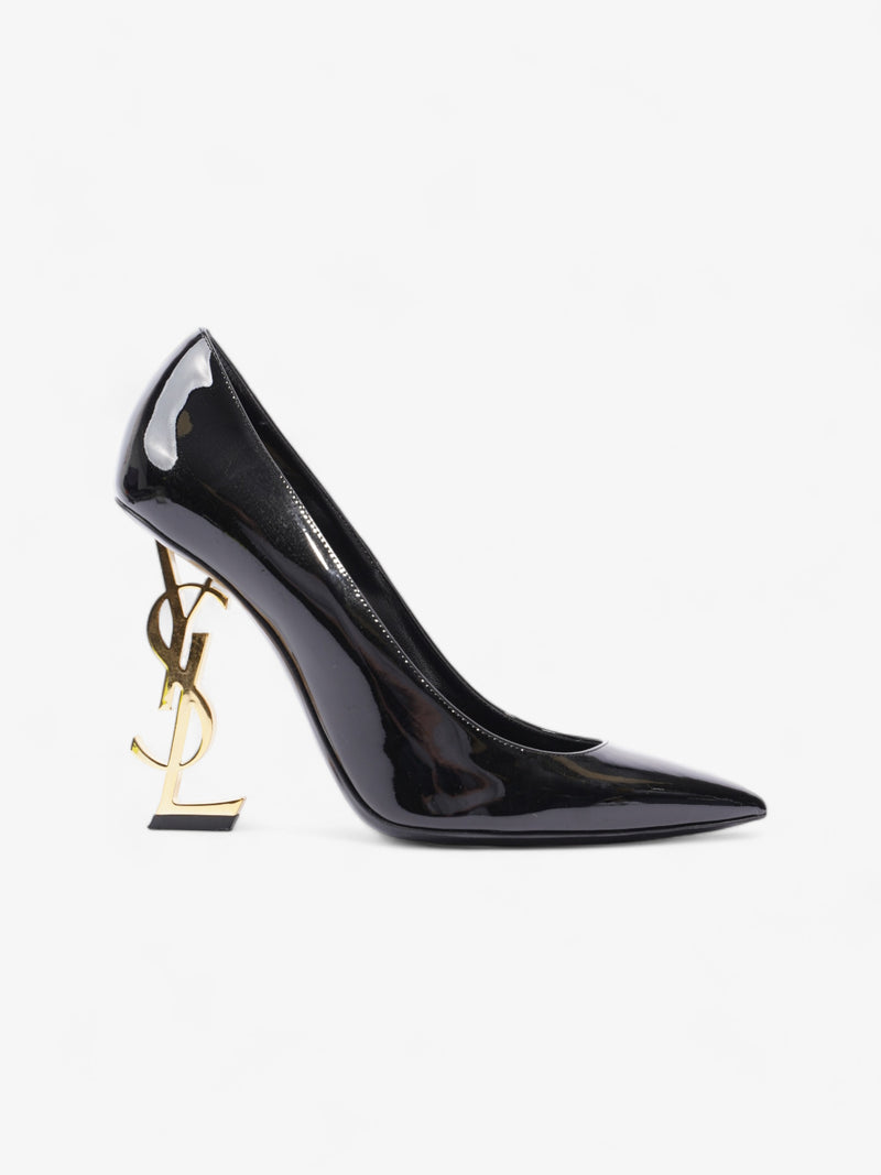  Opyum Pumps  110mm Black / Gold Patent Leather EU 39 UK 6