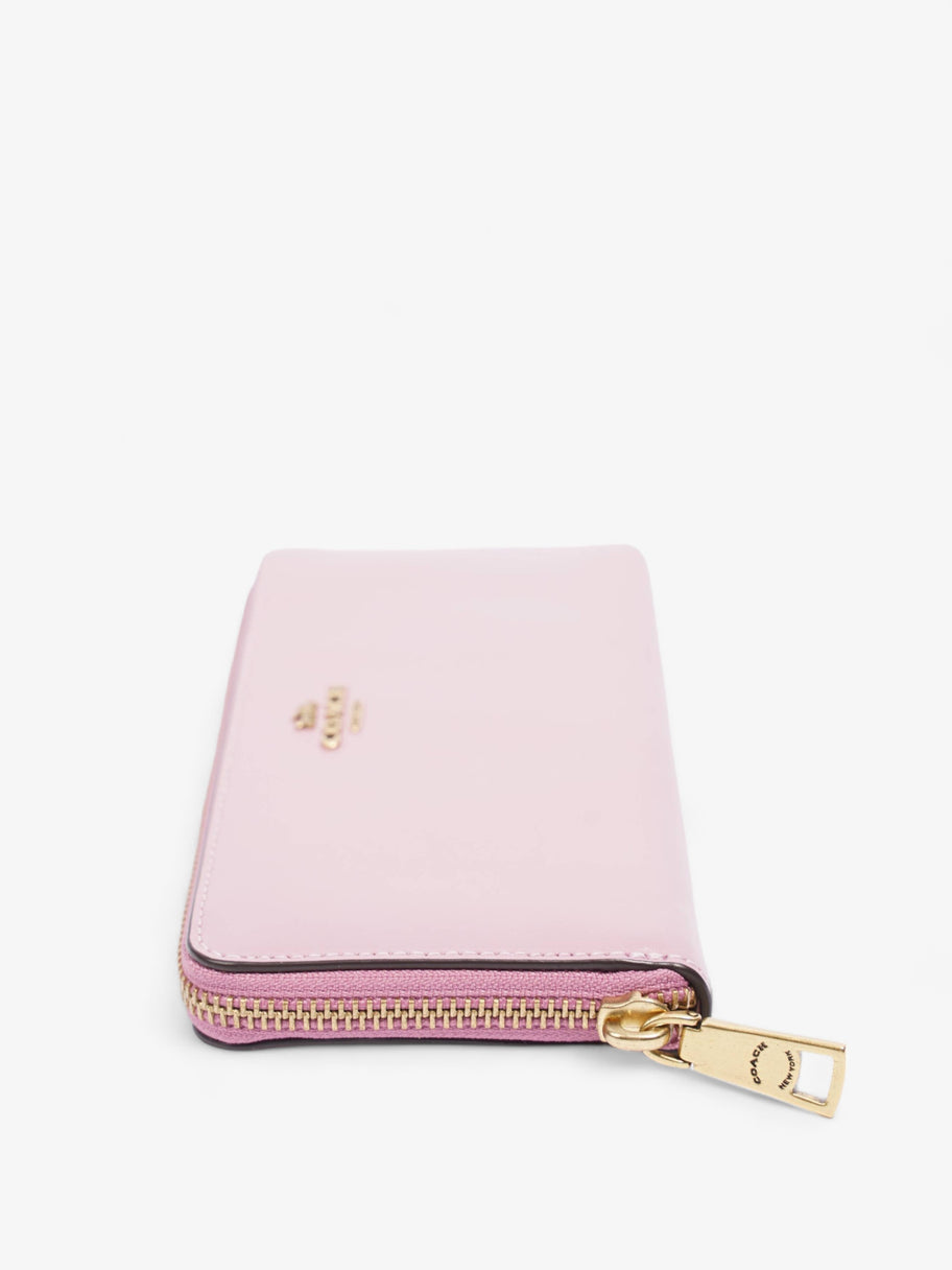 Accordion Zip Wallet Pink Leather Image 5