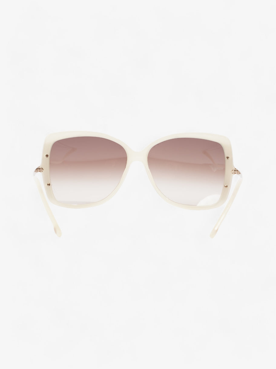 Balenciaga Oversized Gradiant Sunglasses Cream / Rose Gold Acetate 130mm Image 3