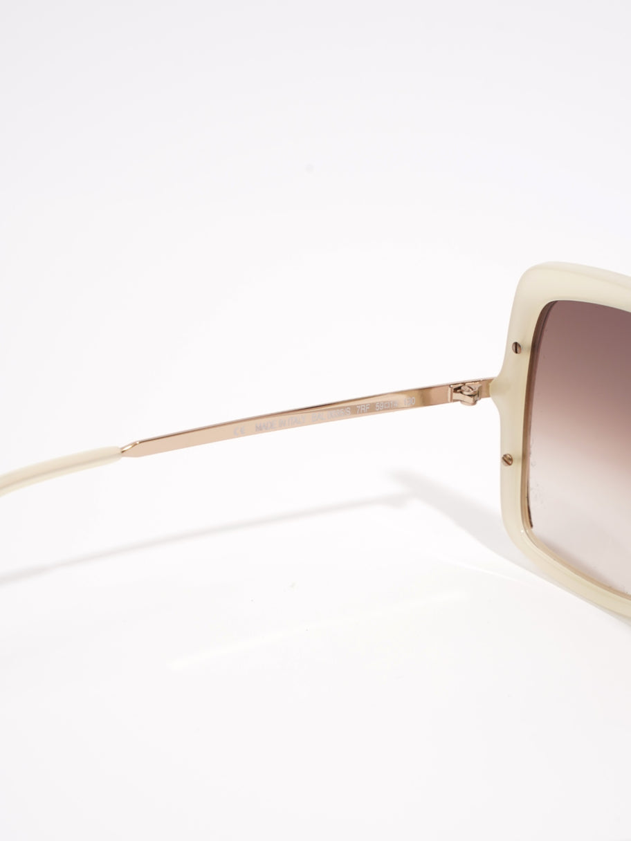 Balenciaga Oversized Gradiant Sunglasses Cream / Rose Gold Acetate 130mm Image 7