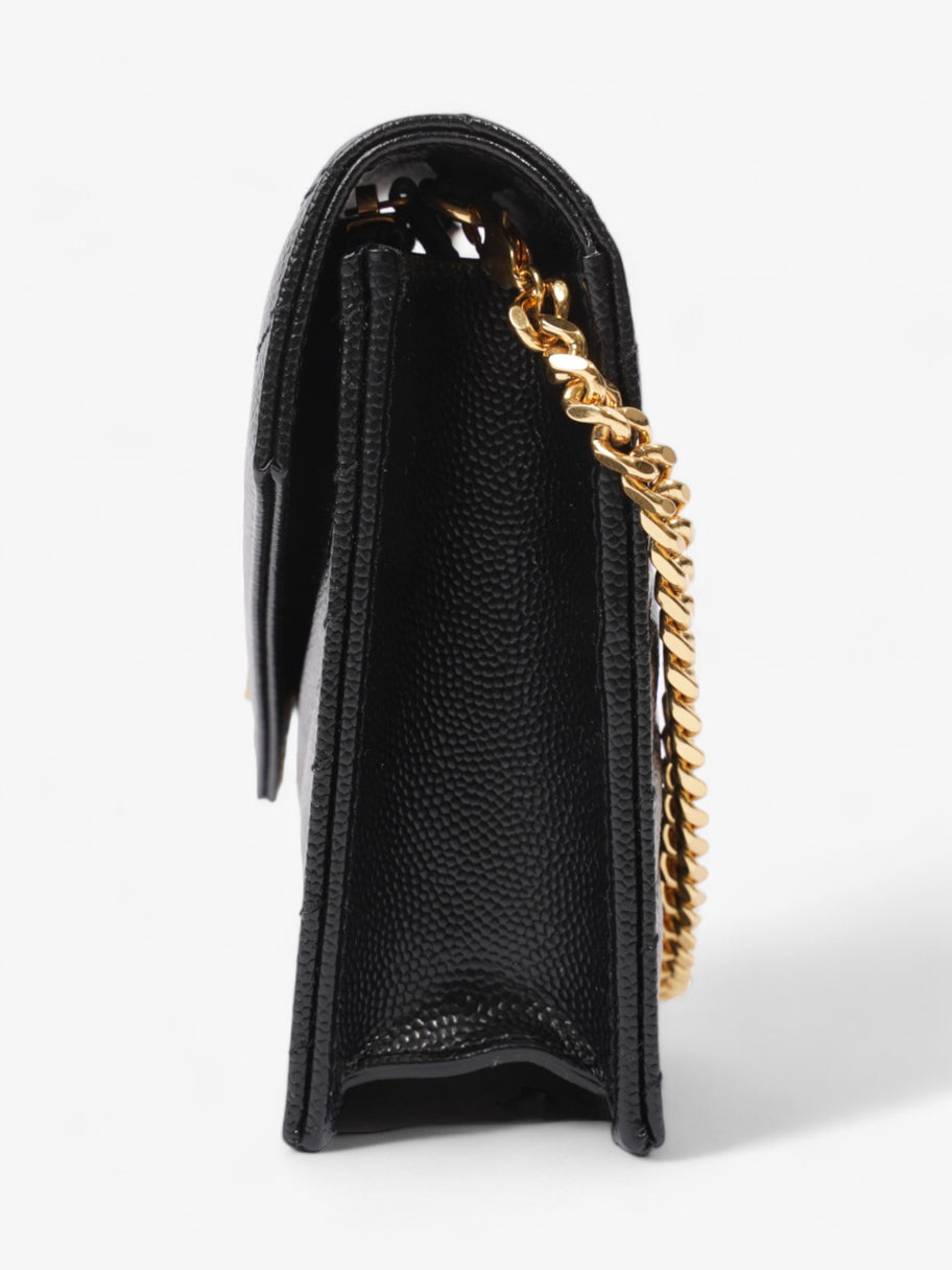 Cassandre Envelope Chain Wallet Black Matelasse Leather Image 3