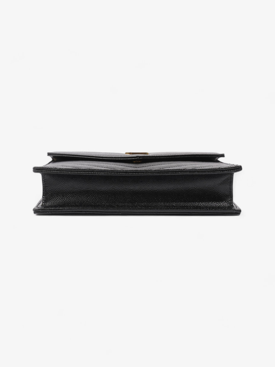 Cassandre Envelope Chain Wallet Black Matelasse Leather Image 6