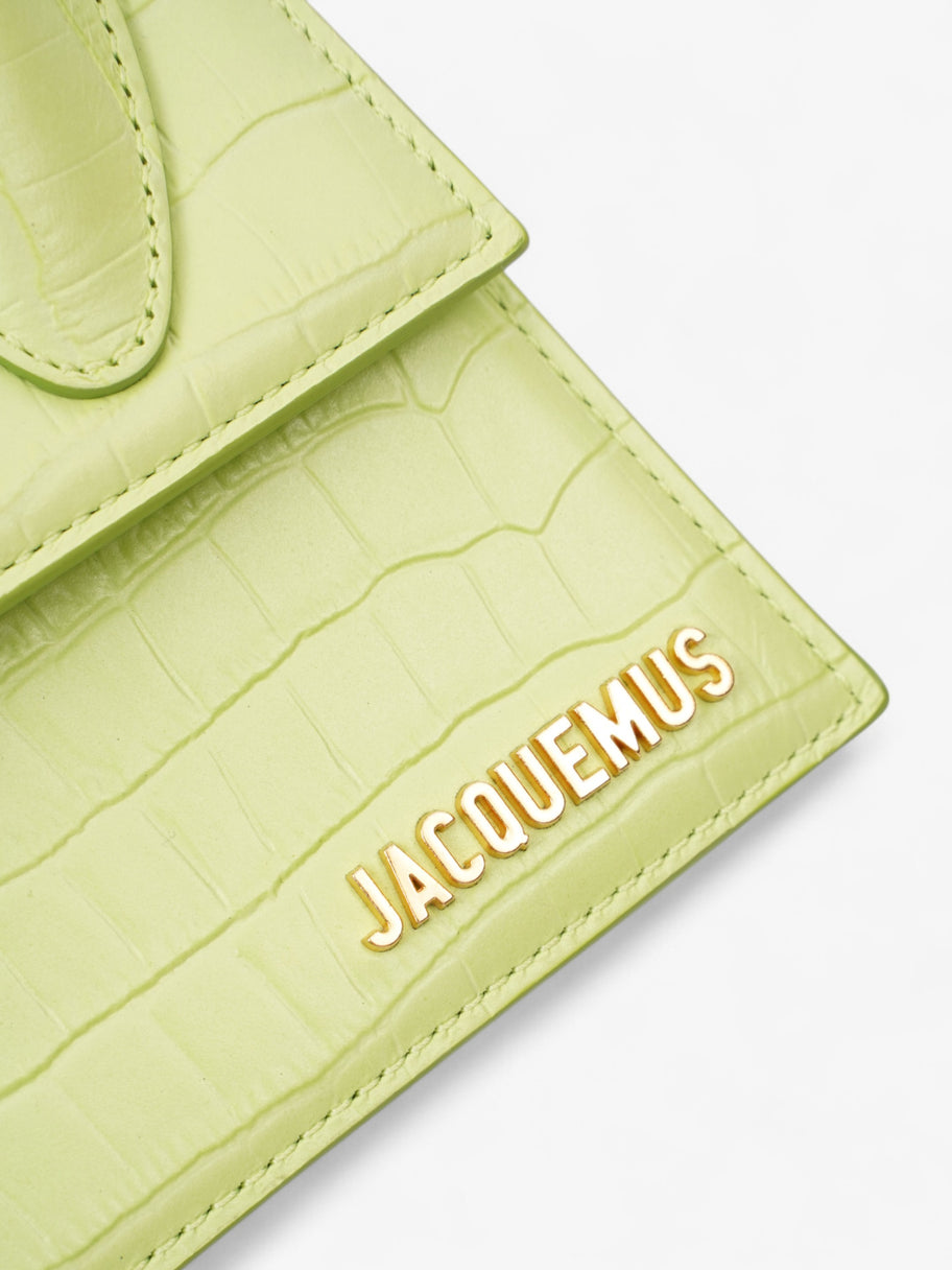 Jacquemus Le Chiquito Moyen Light Green Embossed Leather Image 7