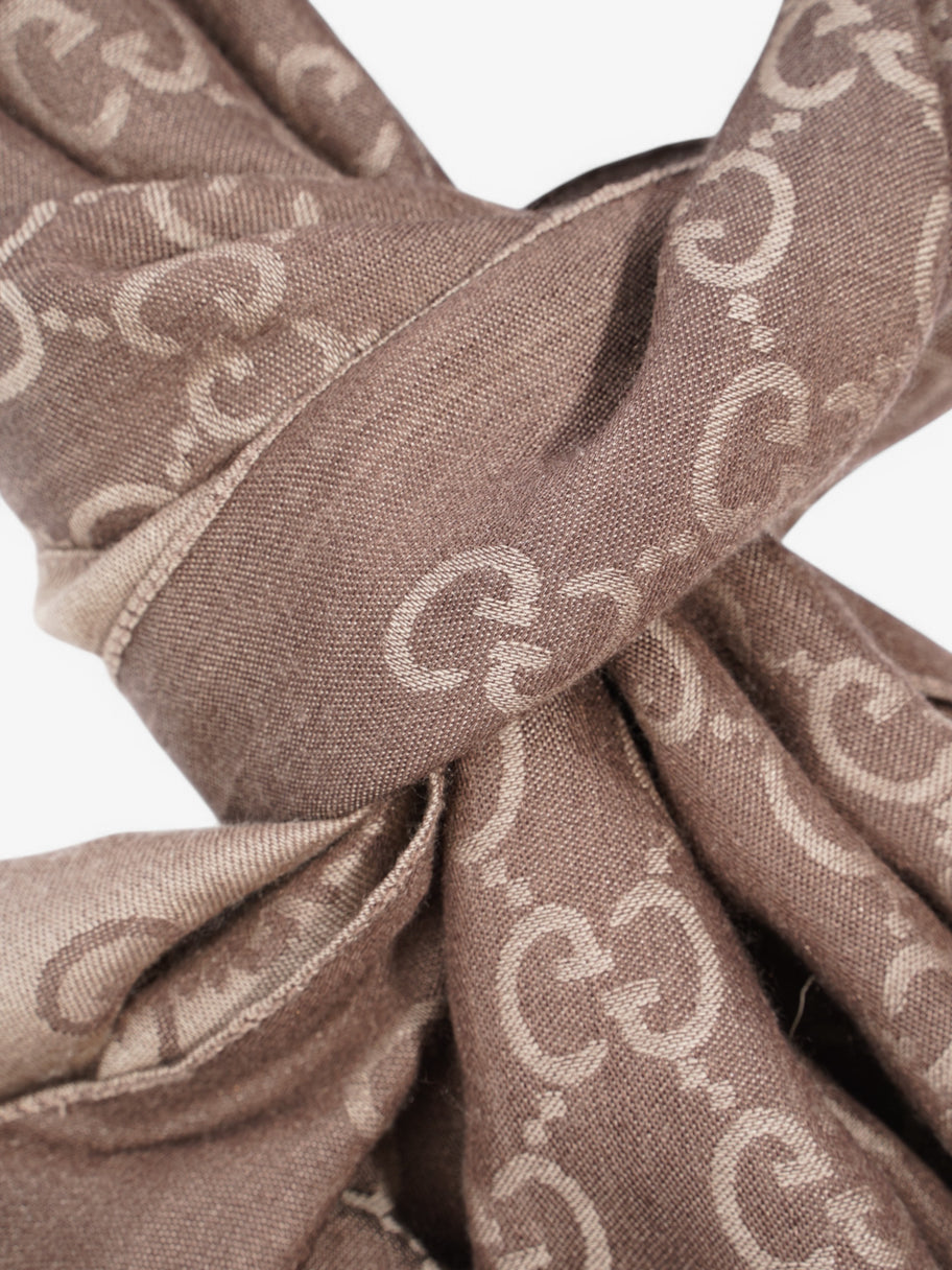 Gucci Scarf Grey Wool 70x200cm Image 4