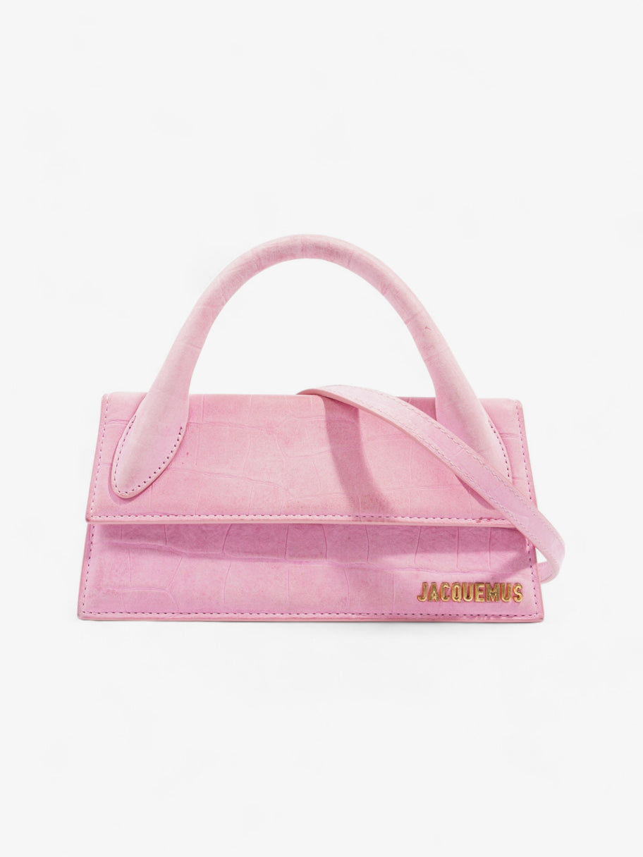 Jacquemus Le Chiquito Long Light Pink Leather Image 1