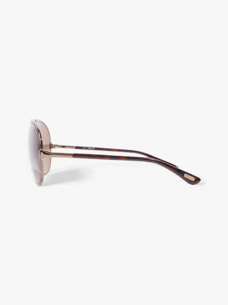 Tom Ford Aviator Sunglasses Brown Acetate 125mm Image 2