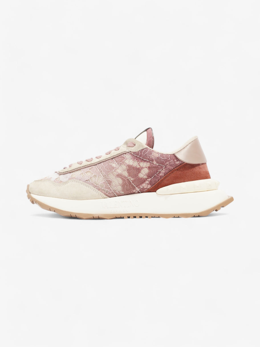 Valentino V Logo Runner Beige  / Pink / White Lace EU 39 UK 6 Image 3