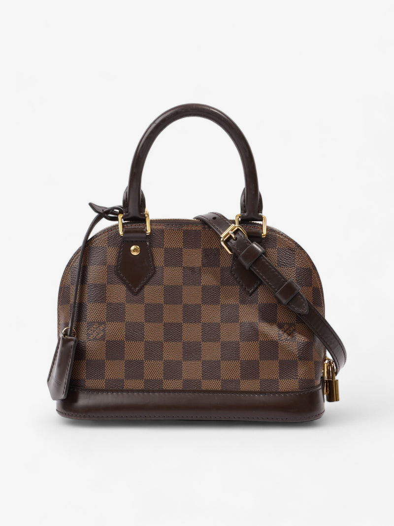  Louis Vuitton Alma Damier Ebene Coated Canvas BB