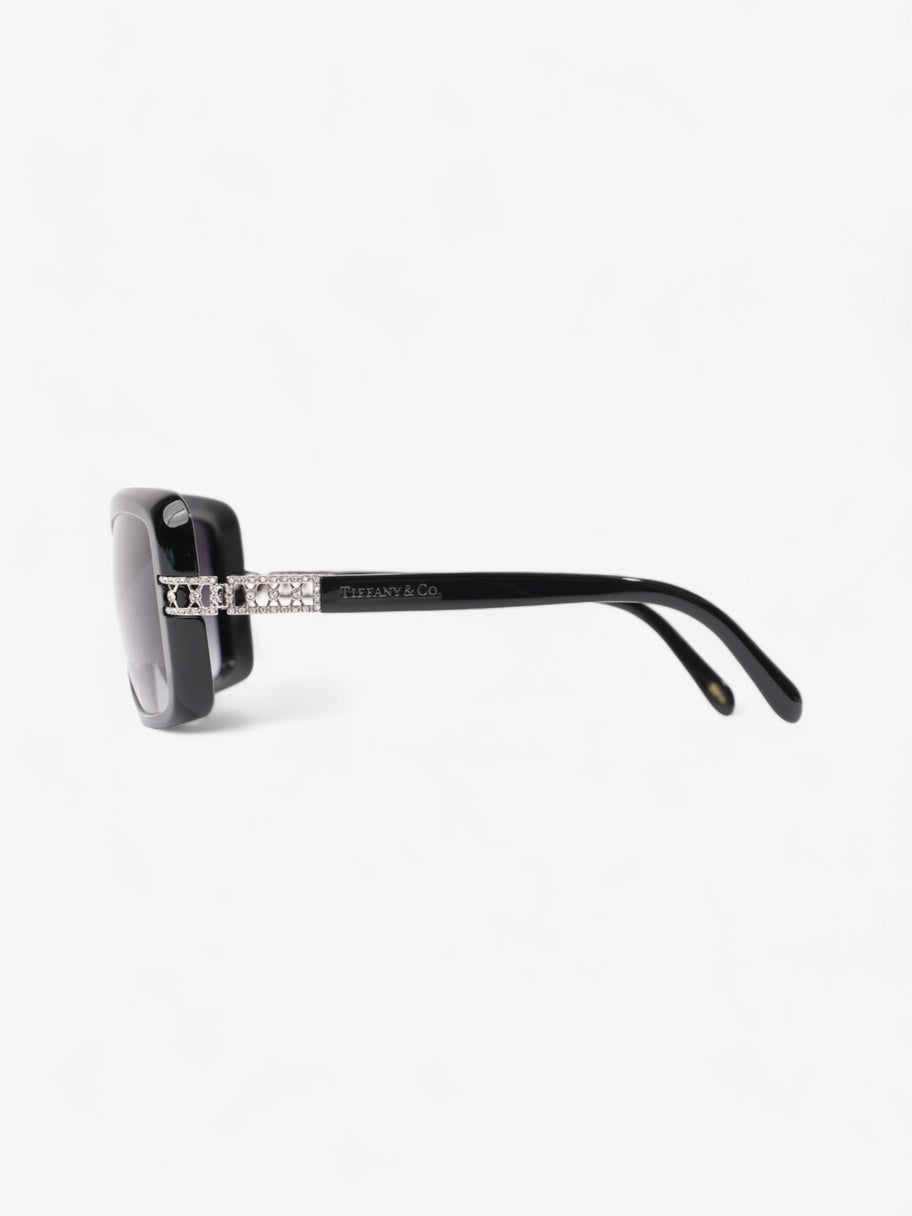 Tiffany and Co Crystal Detail Sunglasses Black Acetate 130mm Image 2