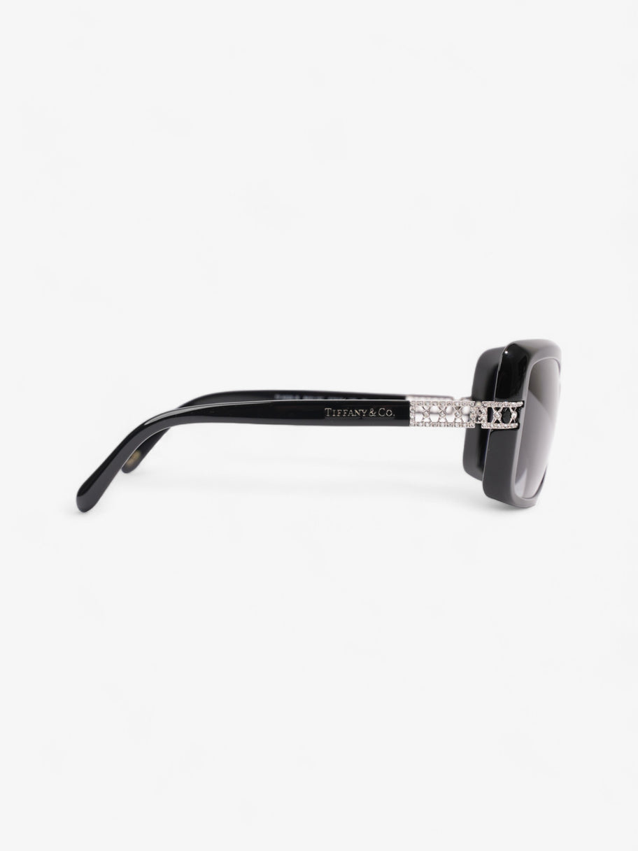 Tiffany and Co Crystal Detail Sunglasses Black Acetate 130mm Image 4