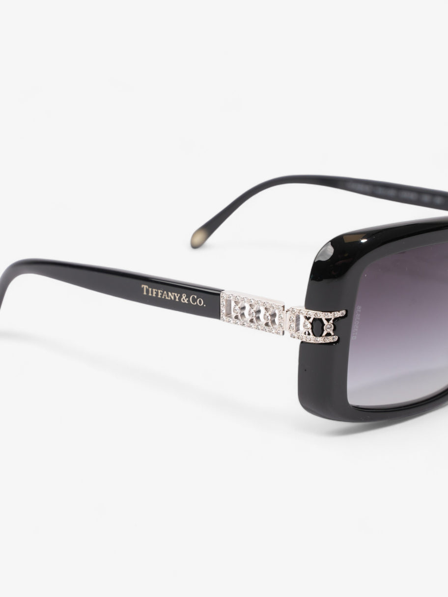 Tiffany and Co Crystal Detail Sunglasses Black Acetate 130mm Image 5