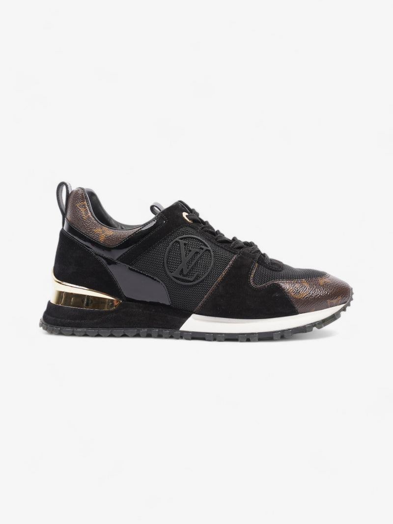  Louis Vuitton Run Away Sneakers Black / Monogram Suede EU 39 UK 6