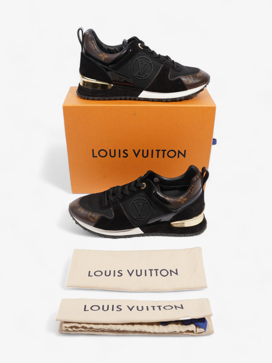 Louis Vuitton Run Away Sneakers Black / Monogram Suede EU 39 UK 6 Image 10