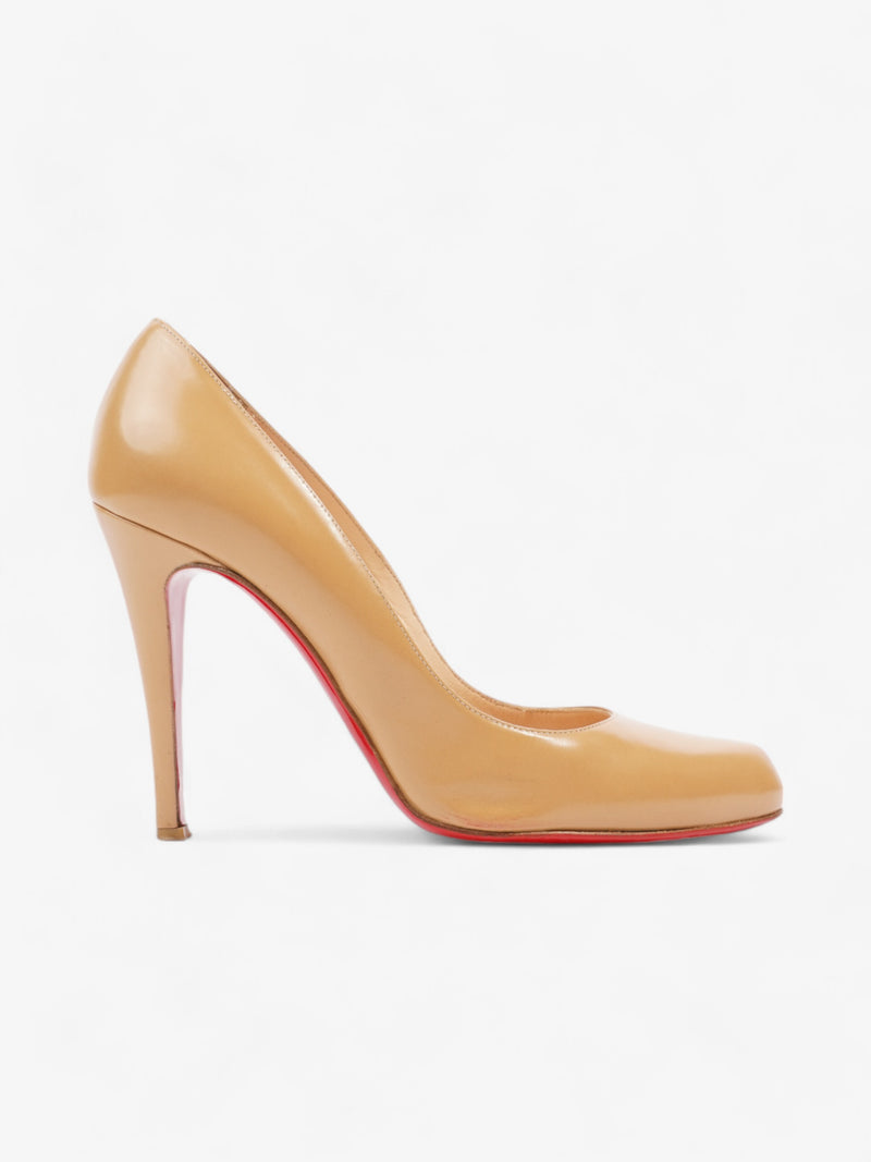  Christian Louboutin Decollette 868 100mm Camel Calfskin Leather EU 39 UK 6