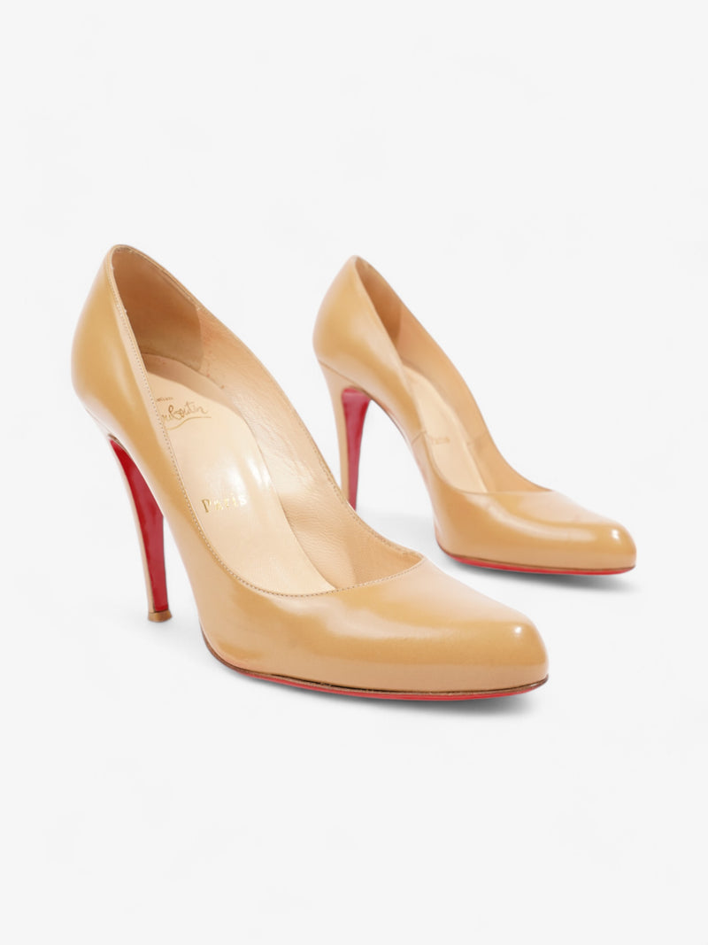  Christian Louboutin Decollette 868 100mm Camel Calfskin Leather EU 39 UK 6