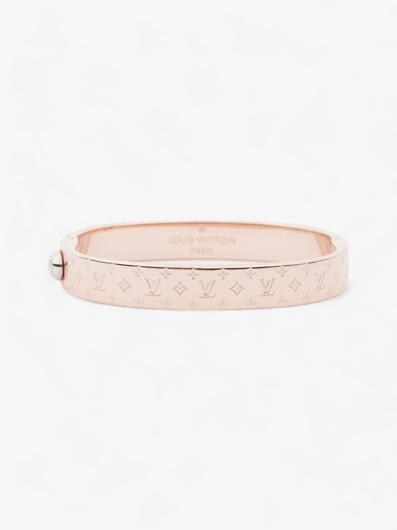  Louis Vuitton Nanogram Cuff Rose Gold Brass S