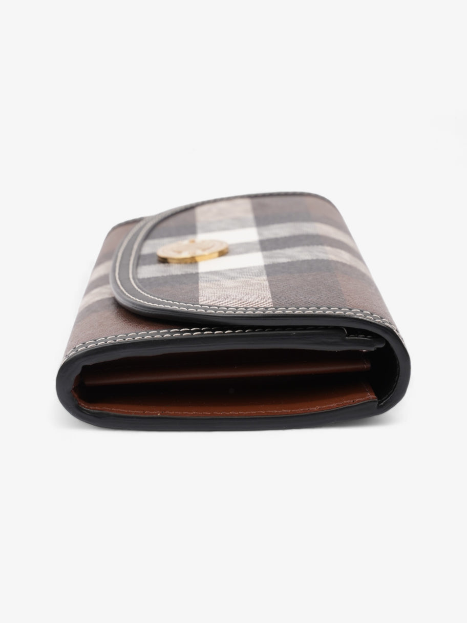 Burberry Continental Wallet Dark Birch Brown Polyurethane Image 2