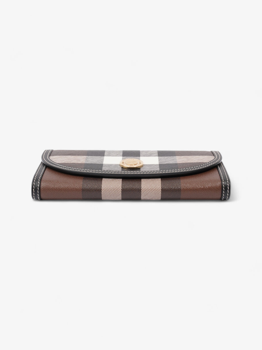 Burberry Continental Wallet Dark Birch Brown Polyurethane Image 5