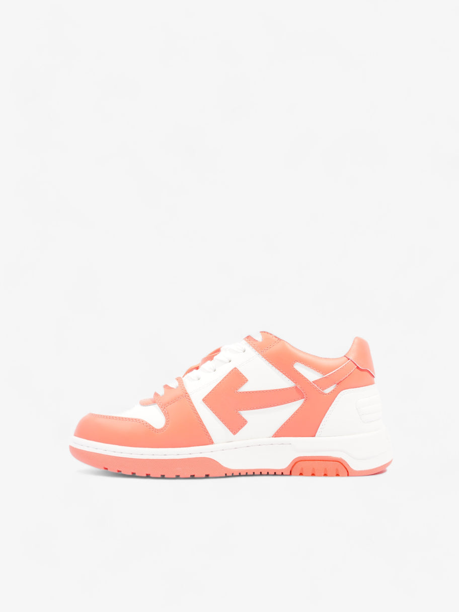 Off White Out Of Office Sneakers Orange Fluorescent  Calfskin Leather EU 41 UK 7 Image 3