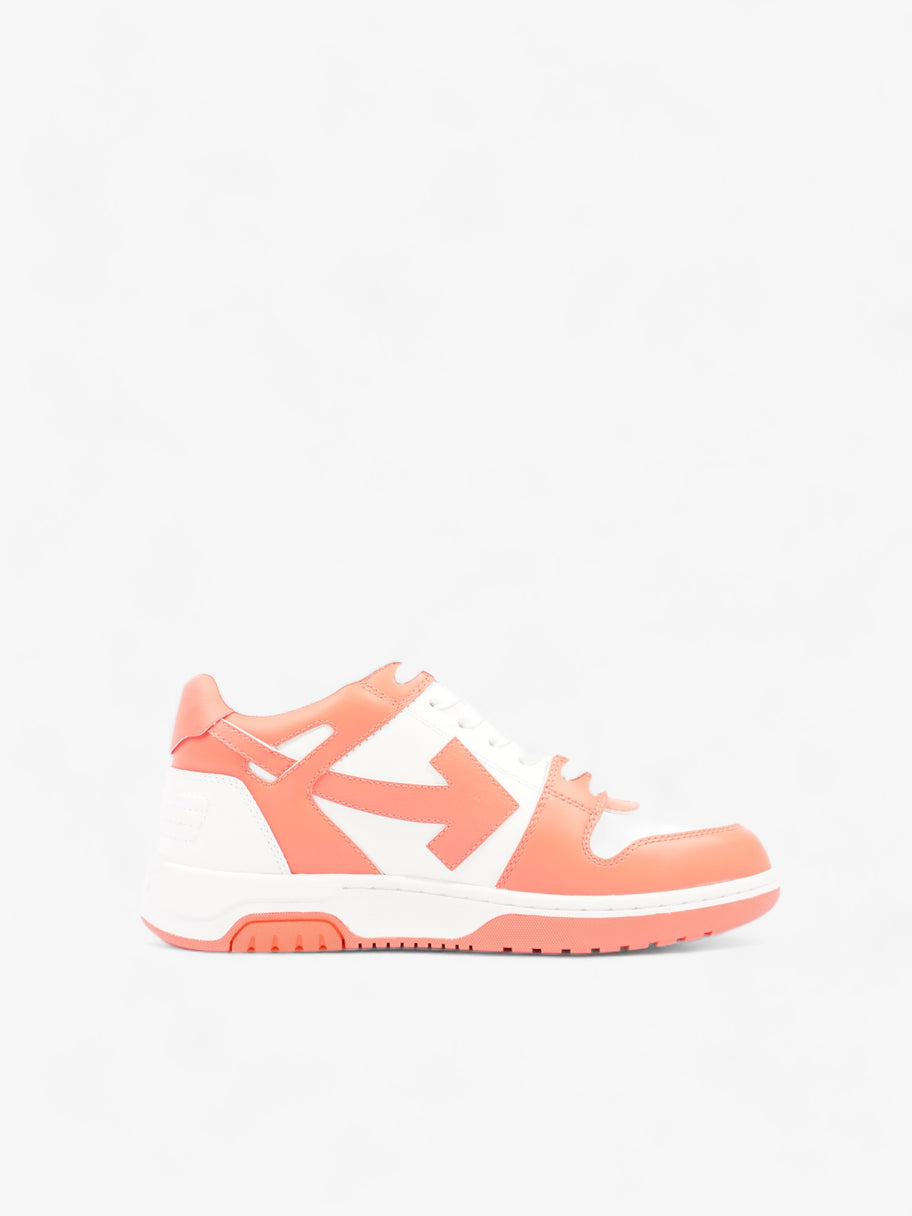 Off White Out Of Office Sneakers Orange Fluorescent  Calfskin Leather EU 41 UK 7 Image 4