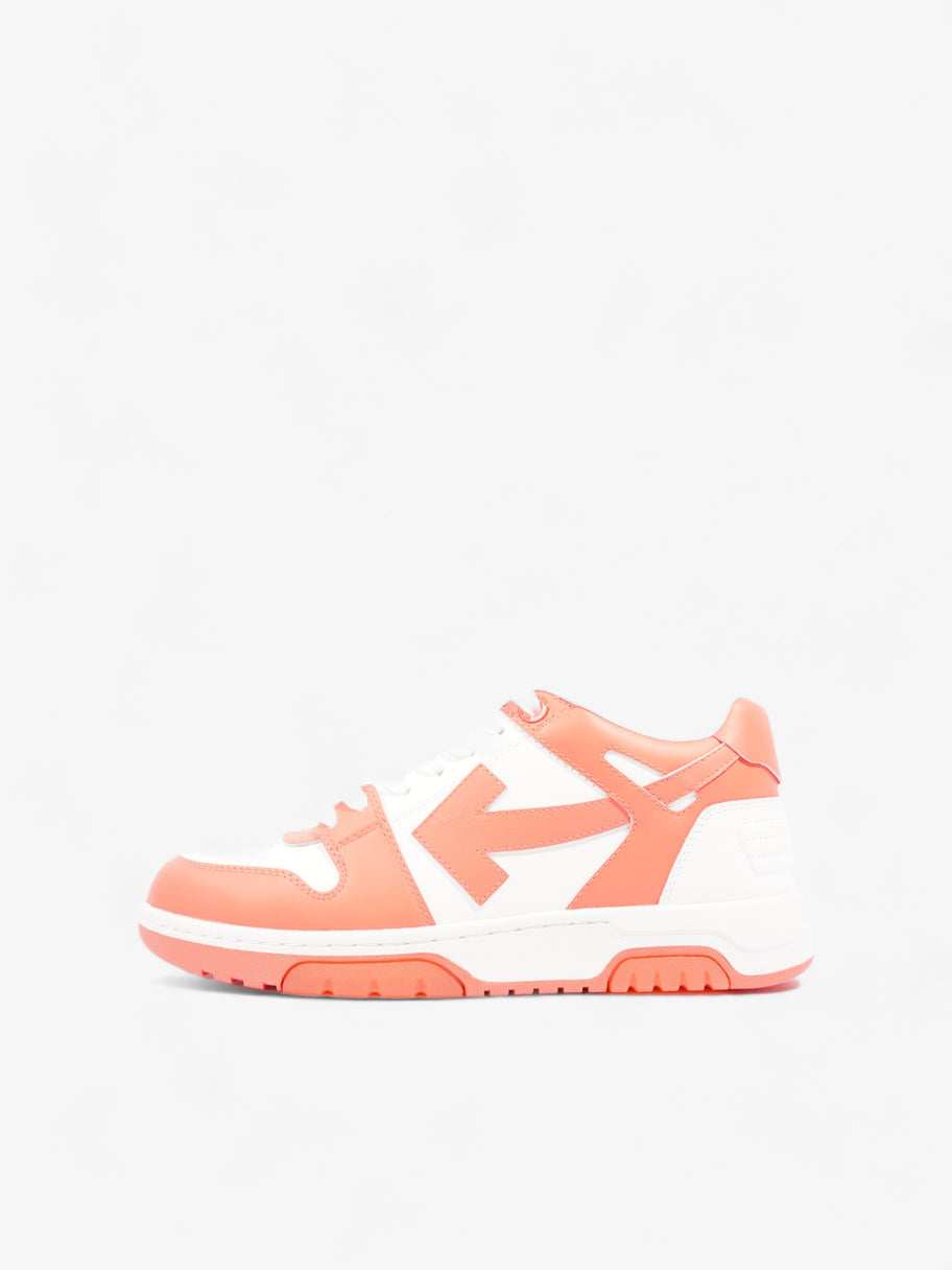 Off White Out Of Office Sneakers Orange Fluorescent  Calfskin Leather EU 41 UK 7 Image 5