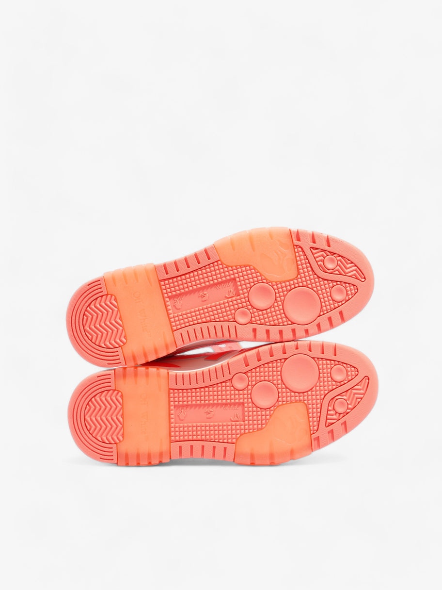 Off White Out Of Office Sneakers Orange Fluorescent  Calfskin Leather EU 41 UK 7 Image 7