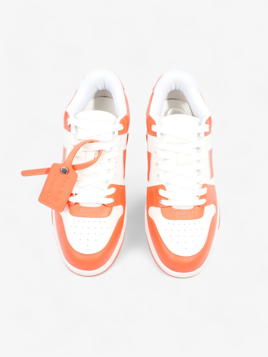 Off White Out Of Office Sneakers Orange Fluorescent  Calfskin Leather EU 41 UK 7 Image 8