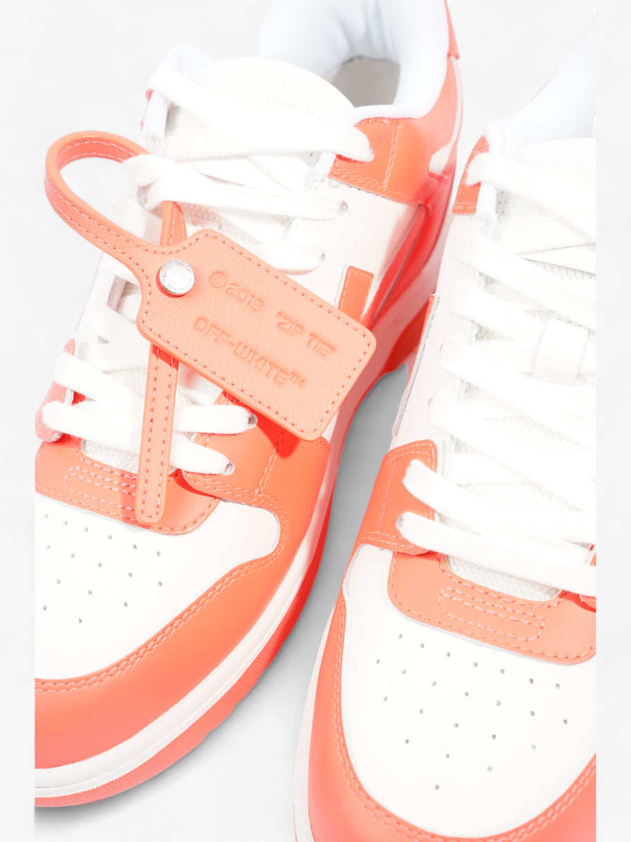 Off White Out Of Office Sneakers Orange Fluorescent  Calfskin Leather EU 41 UK 7 Image 9