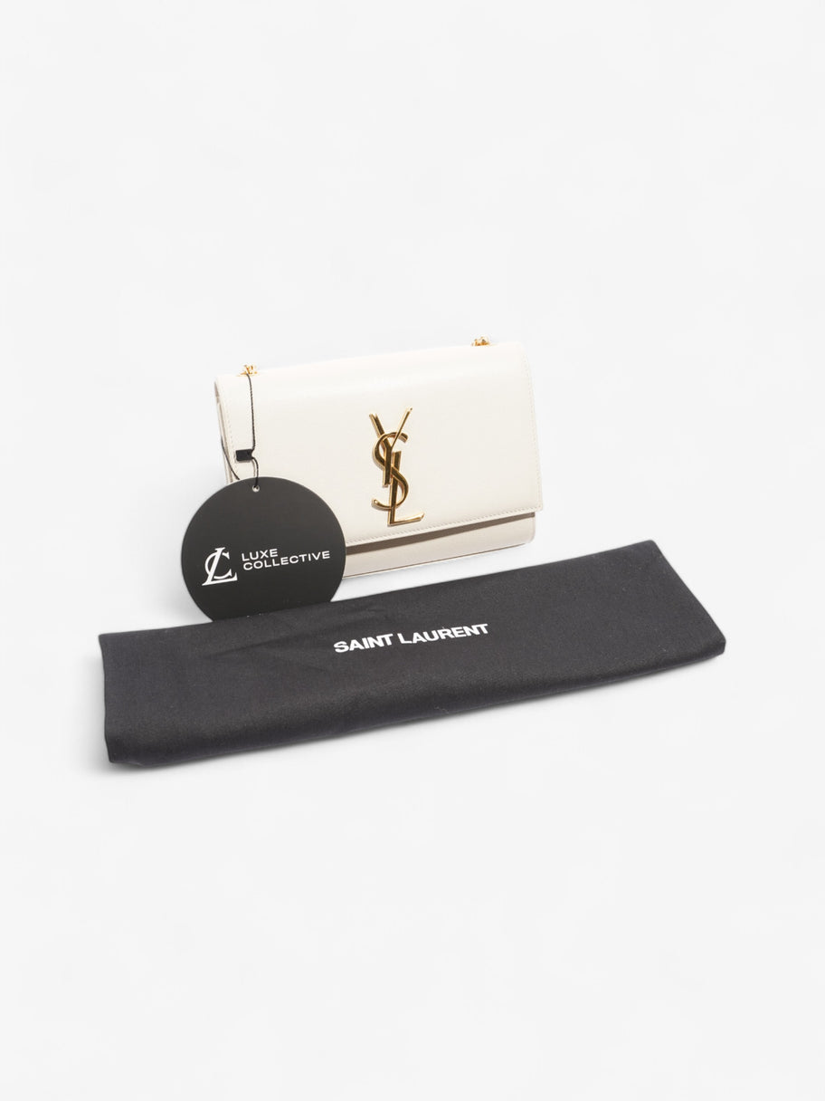 Saint Laurent Kate Bag Cream Leather Small Image 10