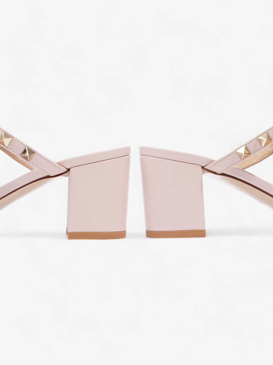 Valentino Rockstud Sandals 50 Pink / Gold Leather EU 37.5 UK 4.5 Image 9