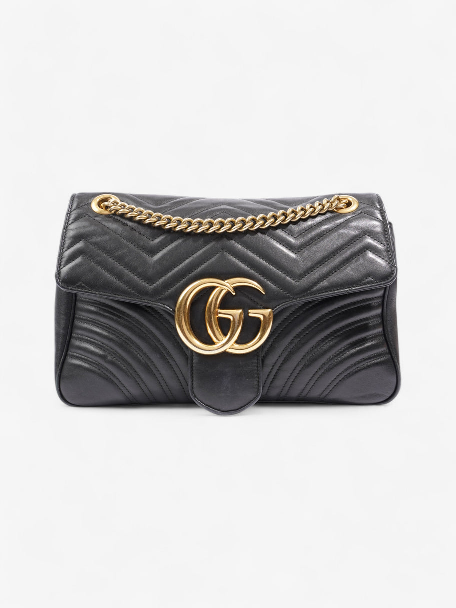 Gucci GG Marmont Black Matelasse Leather Medium Image 1