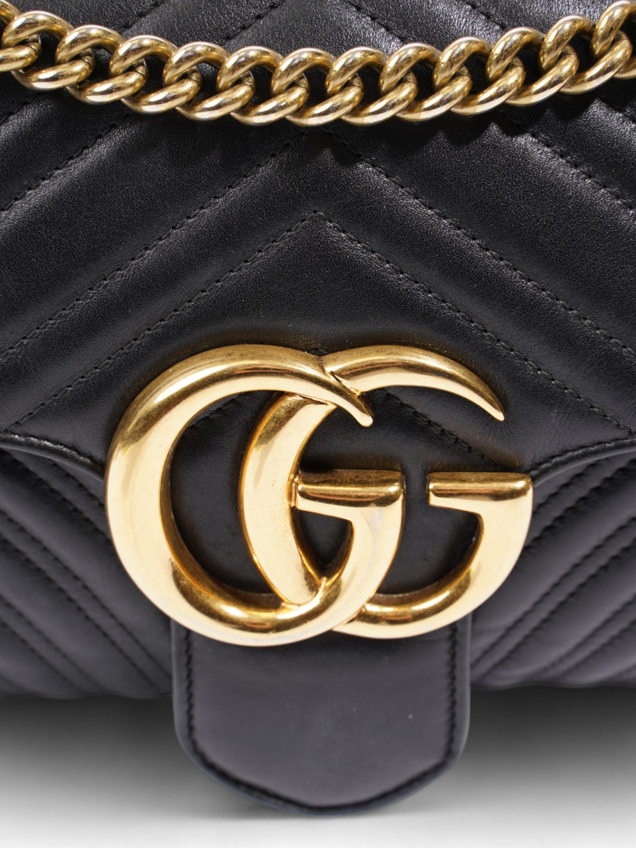 Gucci GG Marmont Black Matelasse Leather Medium Image 3