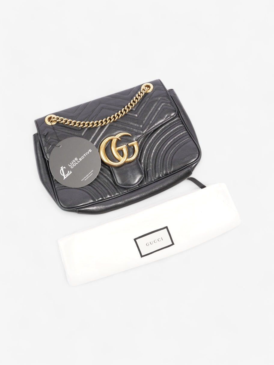 Gucci GG Marmont Black Matelasse Leather Medium Image 10