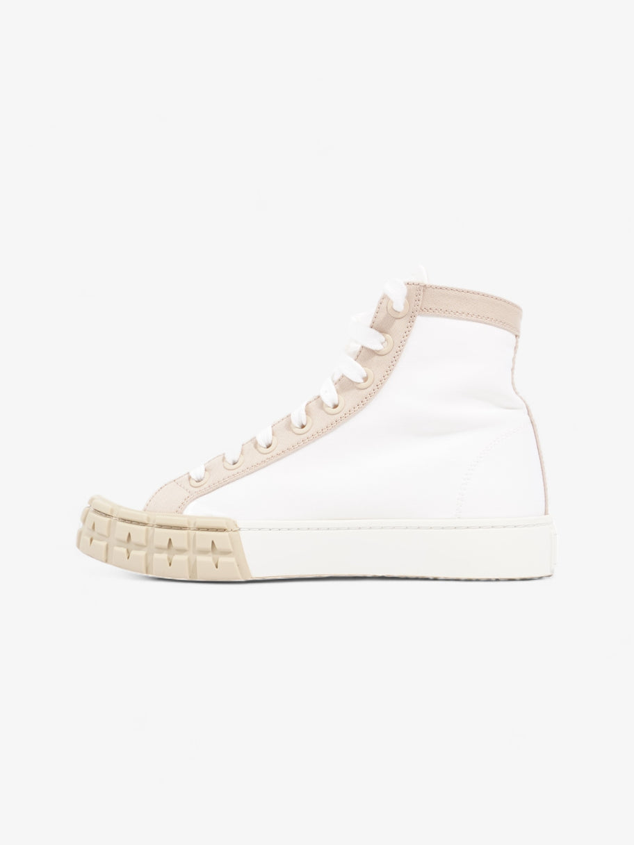 Prada Garbadine High Tops White / Beige Canvas EU 38 UK 5 Image 3