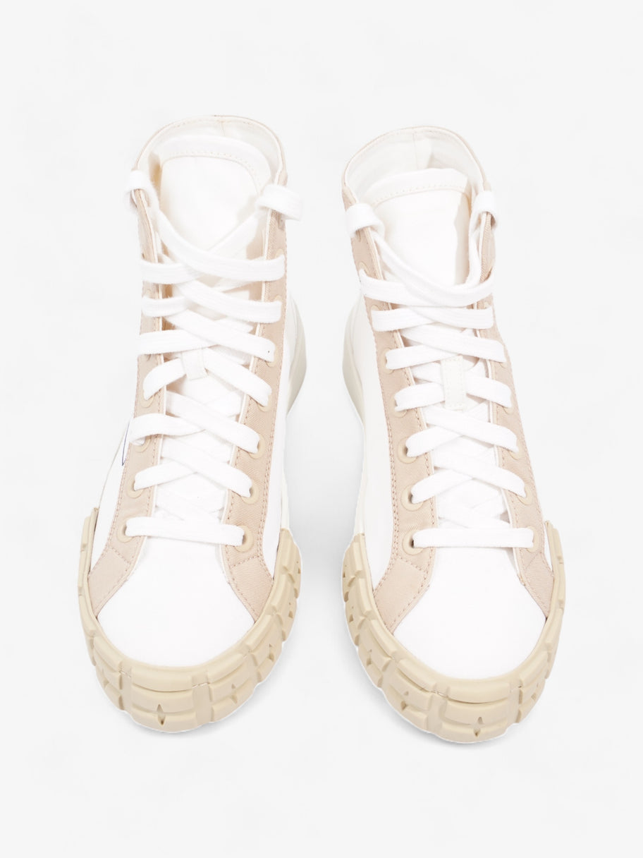 Prada Garbadine High Tops White / Beige Canvas EU 38 UK 5 Image 8