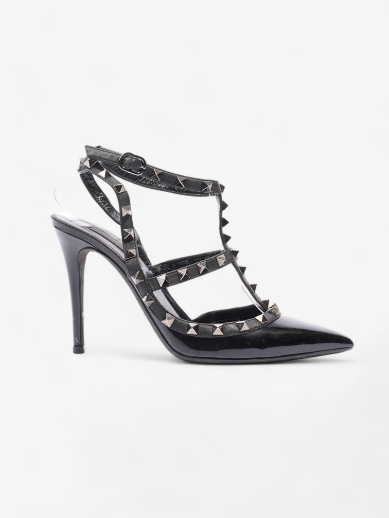  Rockstud Heels 100 Black Patent Leather EU 38.5 UK 5.5