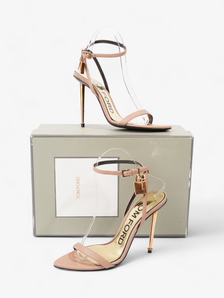 Tom Ford Padlock Heels 100 Nude Leather EU 37.5 UK 4.5 Image 11