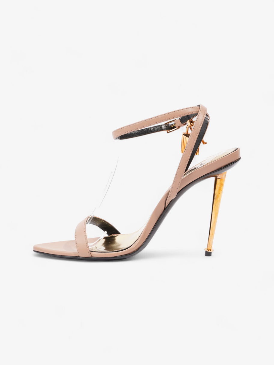 Tom Ford Padlock Heels 100 Nude Leather EU 37.5 UK 4.5 Image 3