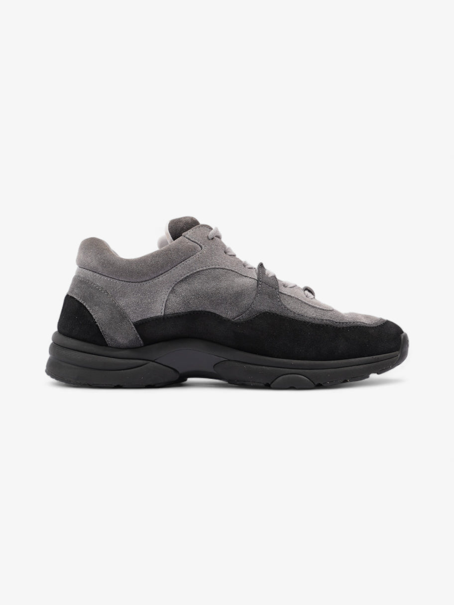 Chanel CC Logo Runners  Grey / Black / White Suede EU 39.5 UK 6.5 Image 4