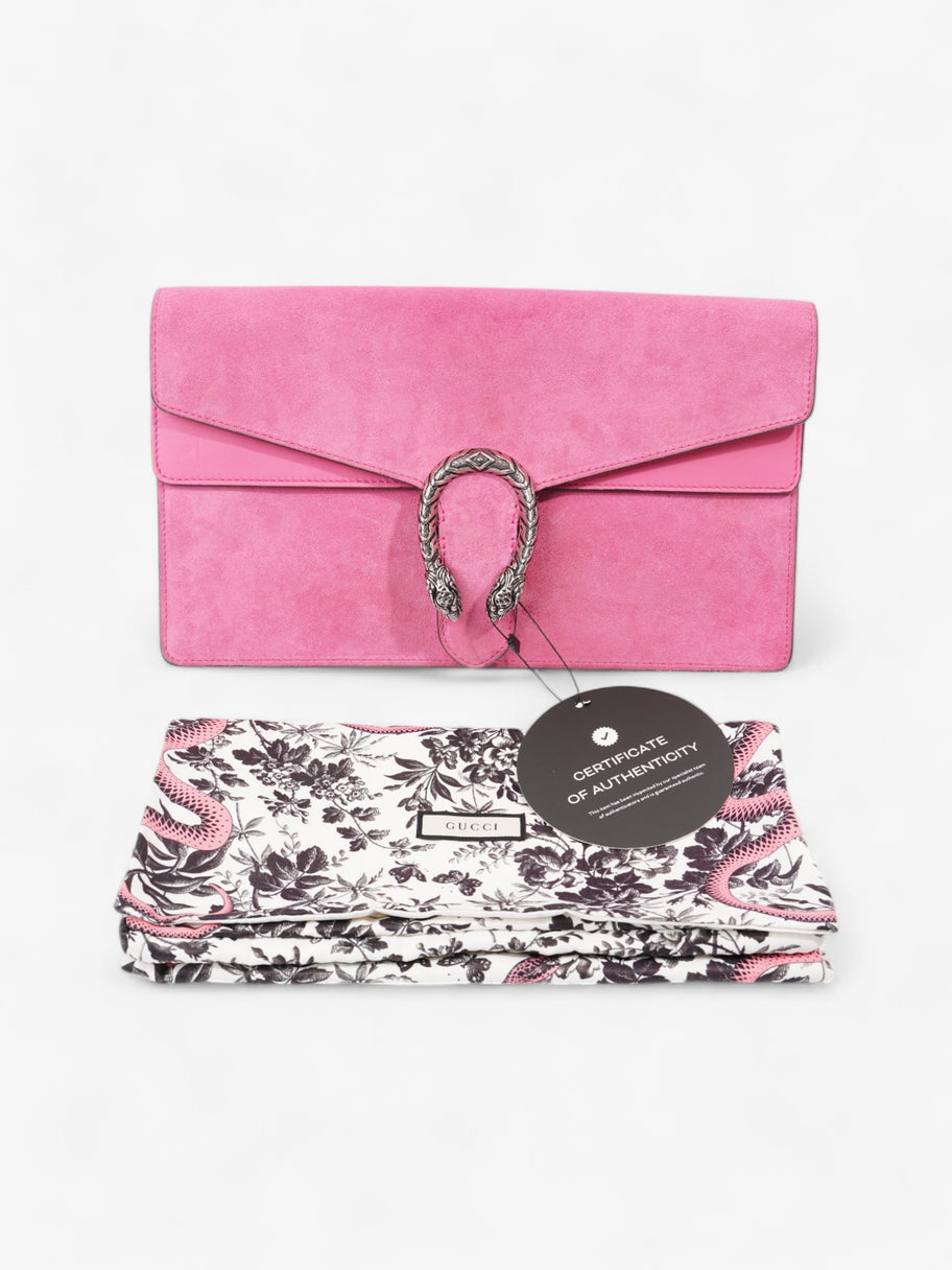 Gucci Dionysus Clutch Pink Suede Image 10