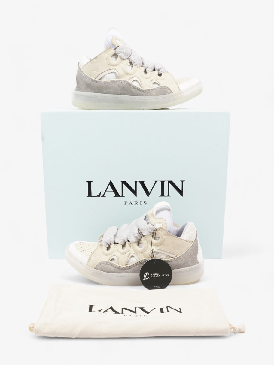 Lanvin Curb Sneaker Beige / Grey Suede EU 39 UK 6 Image 10