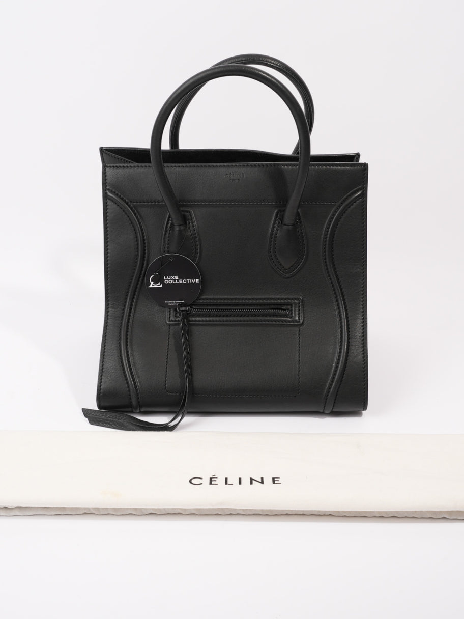 Celine Phantom Luggage Tote Black Leather Image 10