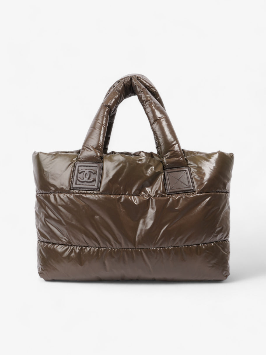 Chanel Coccon Tote Bag Brown Nylon Small Image 4