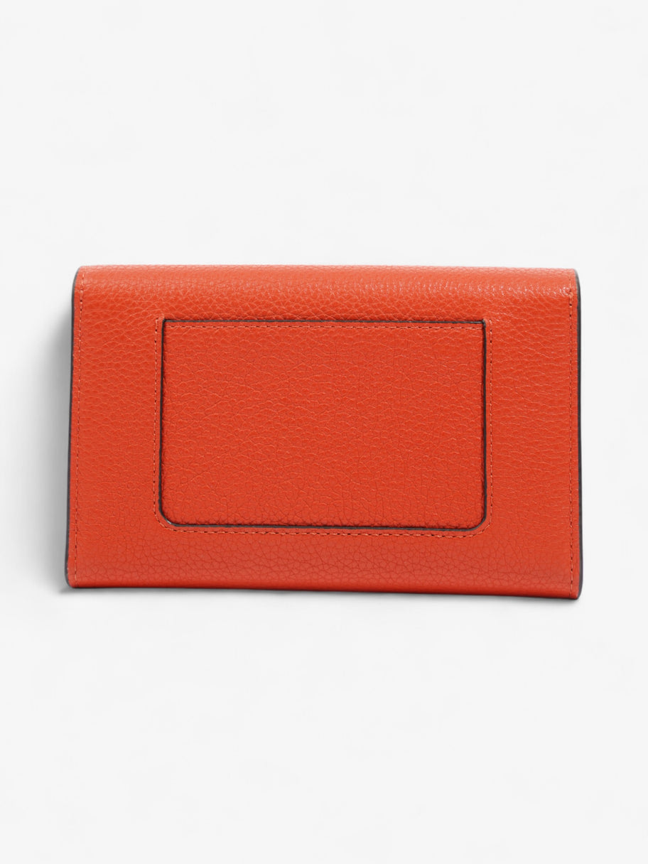 Mulberry Darley Wallet Orange Grained Leather Image 2