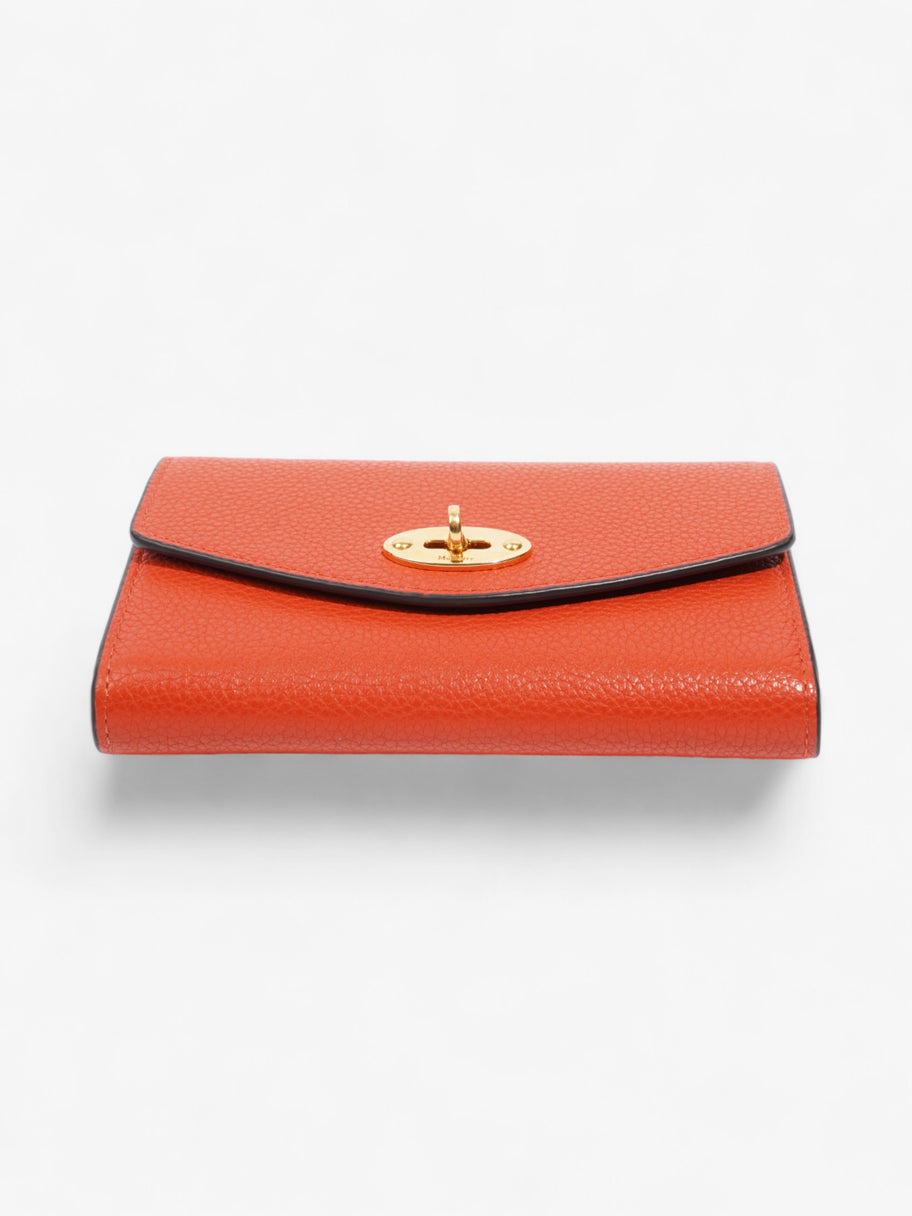 Mulberry Darley Wallet Orange Grained Leather Image 5