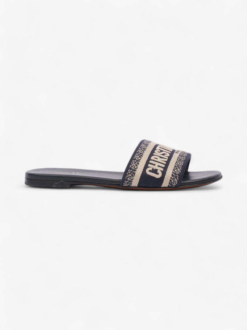  Dway Slides Navy / Beige  Canvas EU 38 UK 5