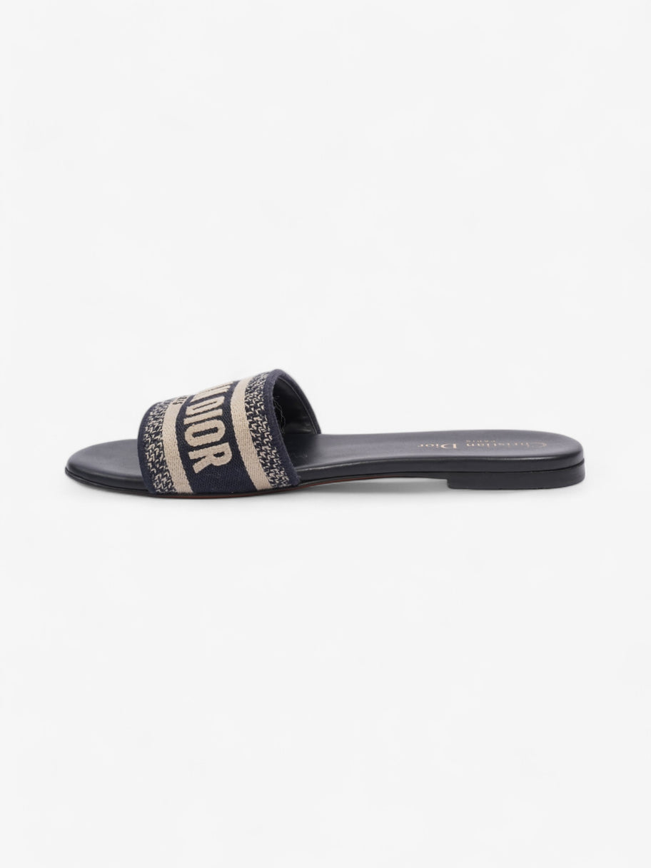 Dway Slides Navy / Beige  Canvas EU 38 UK 5 Image 3